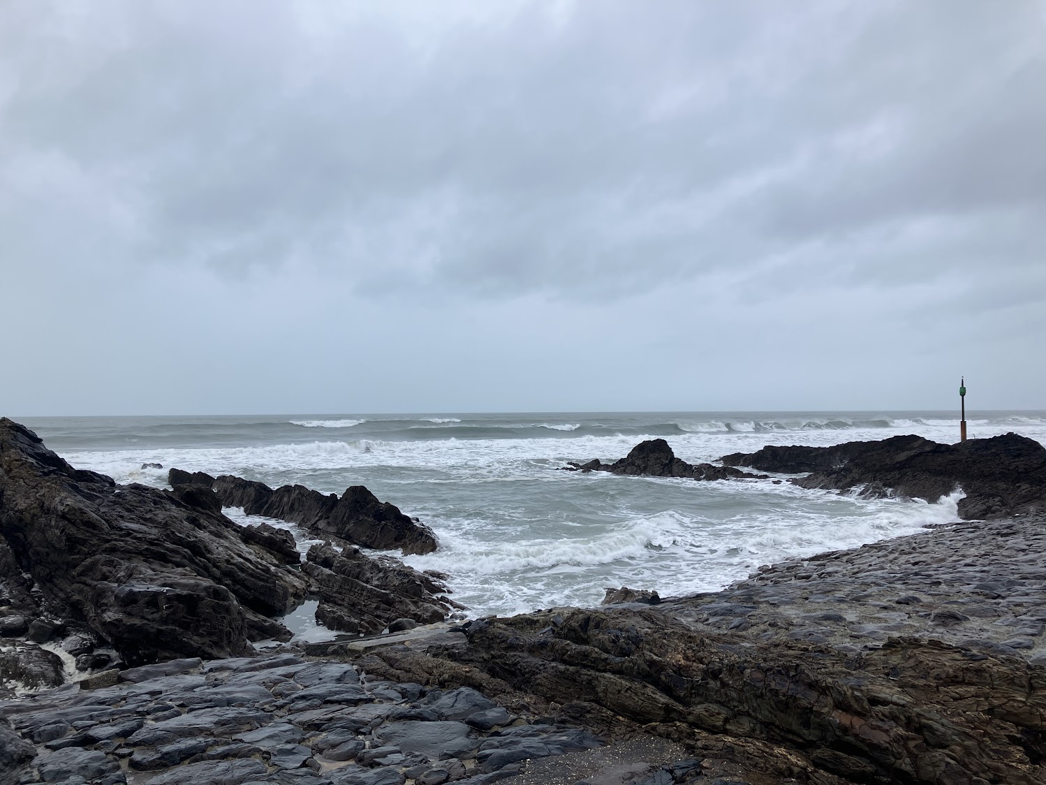 A picture of the sea at Bude